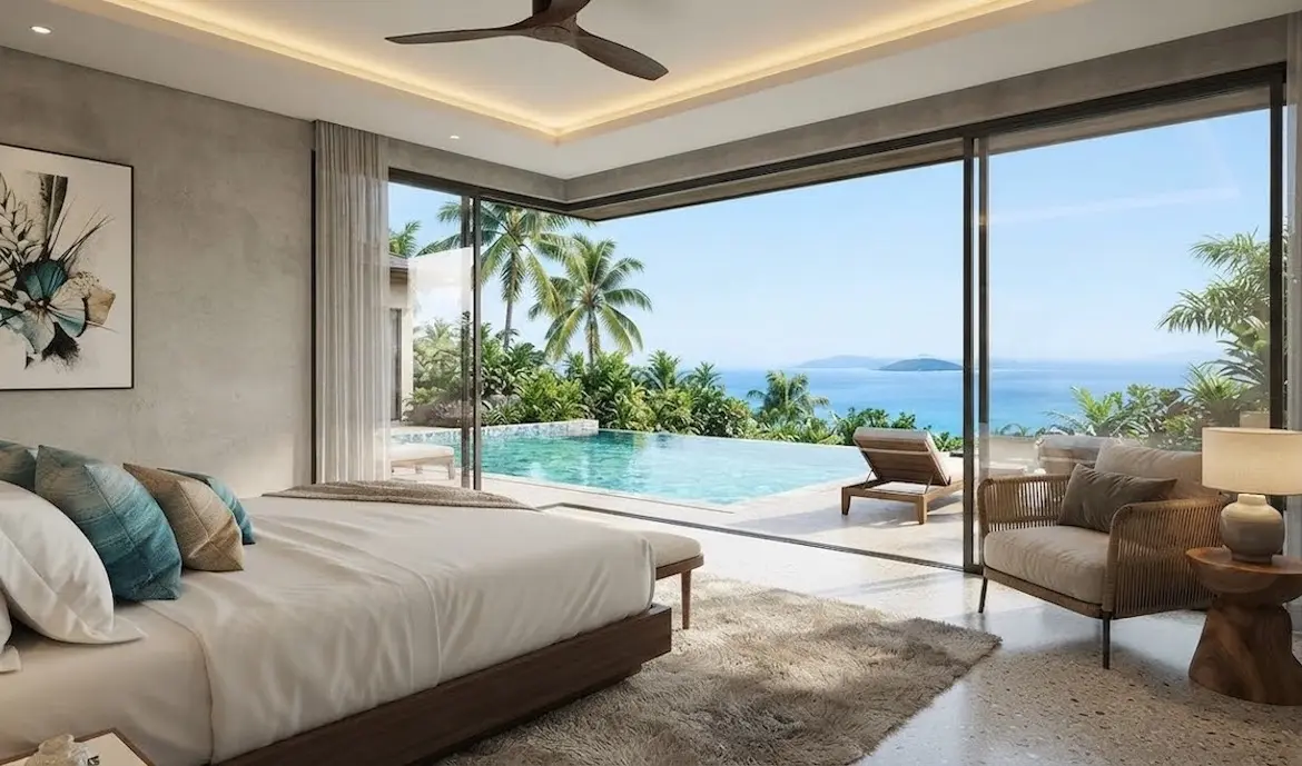 Modern Tropical Villa Bedroom