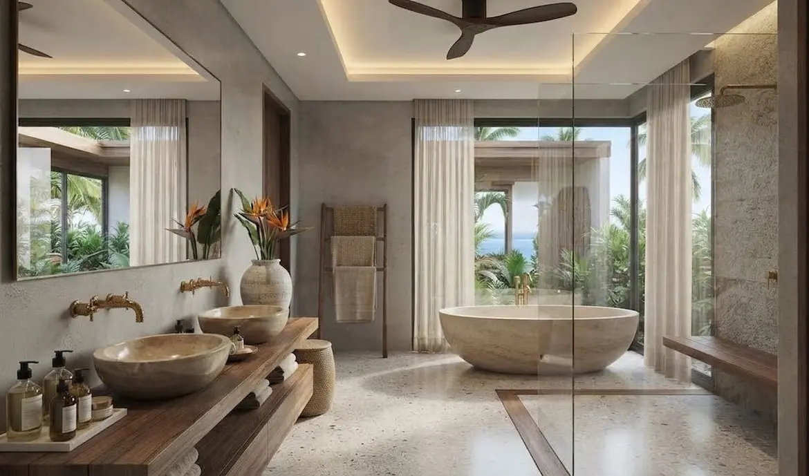 Modern Tropical Villa Interior