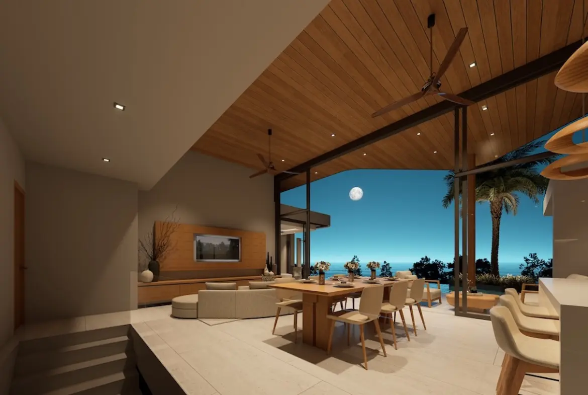 OVO Sea View Villas Samui Living Area