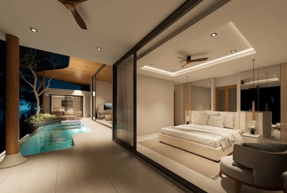 OVO Sea View Villas Samui Bedroom