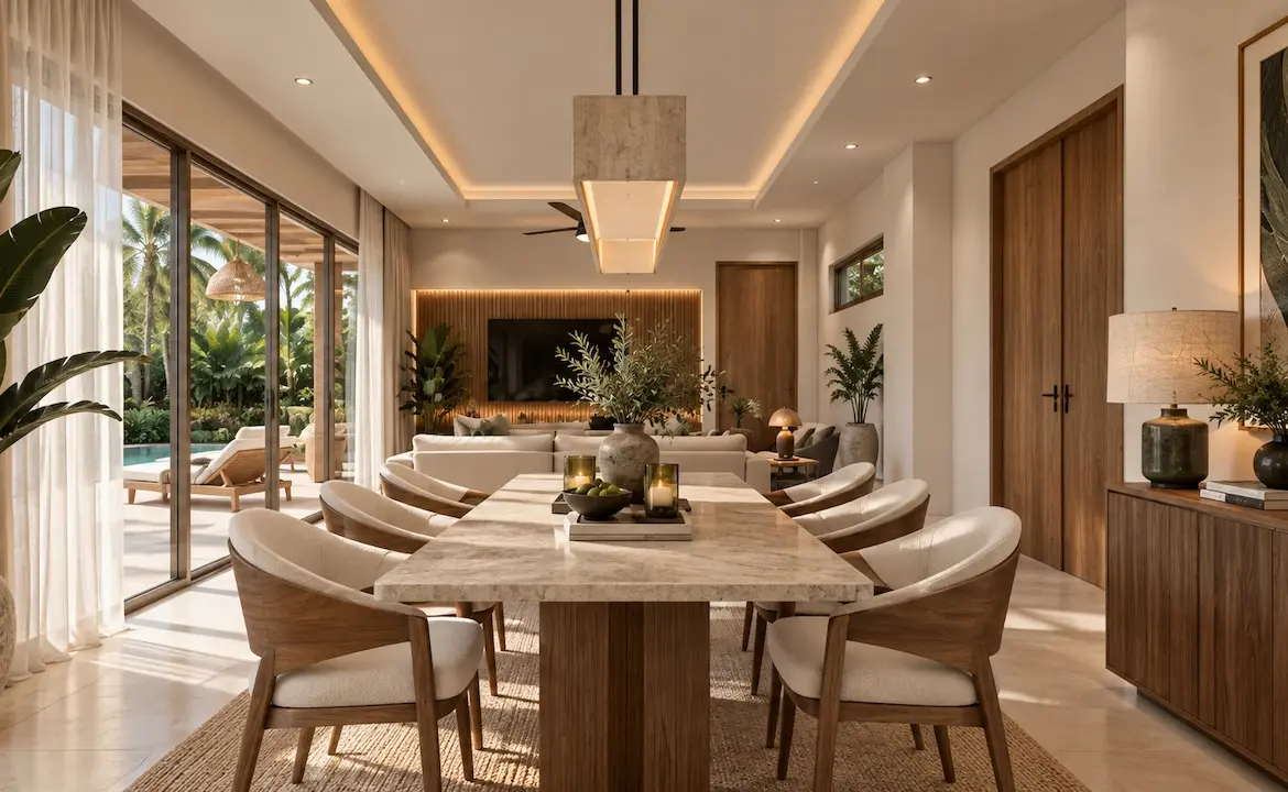 Palm Sea View Villas Dining