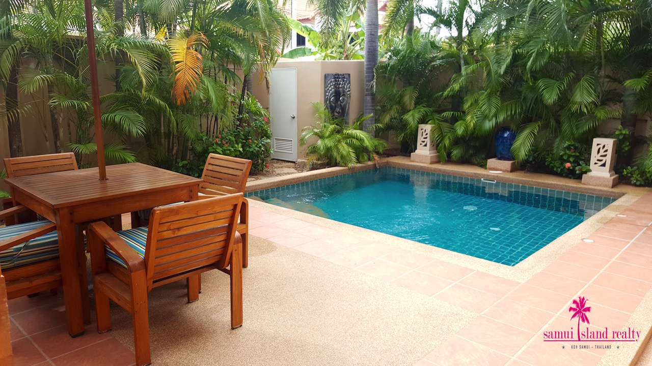 Bang Rak Private Pool Villa For Sale Poolside Terrace