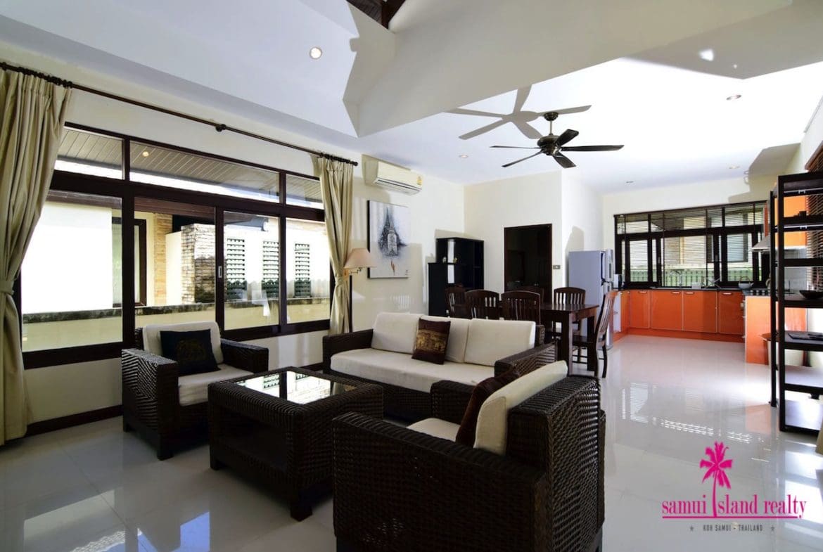 Bophut Private Pool Villa For Sale Koh Samui Living Area