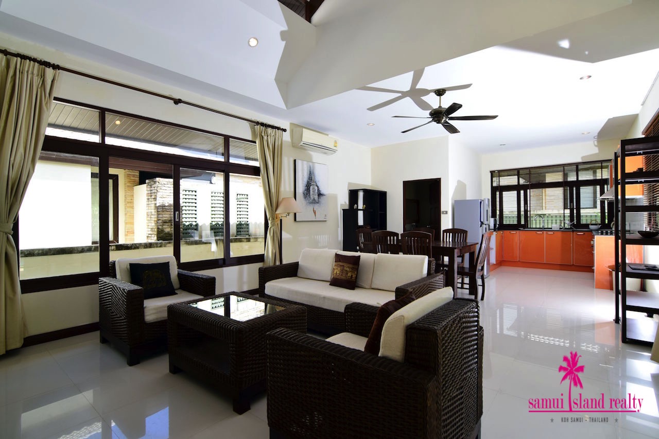 Bophut Private Pool Villa For Sale Koh Samui Living Area