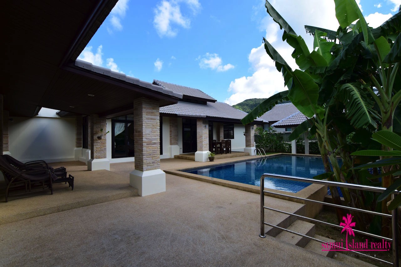 Bophut Private Pool Villa For Sale Koh Samui Terrace