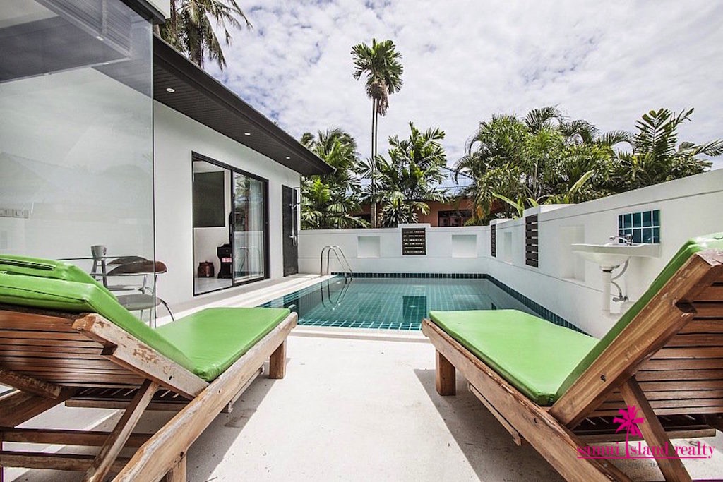 Ban Tai Pool Villa For Sale Koh Samui Sun Loungers