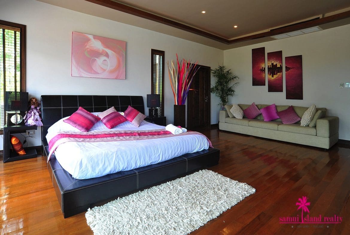 Bophut Sea View Villa Spacious Bedroom