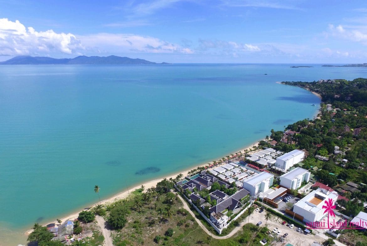 Koh Samui Beachfront Land For Sale Maenam View Out