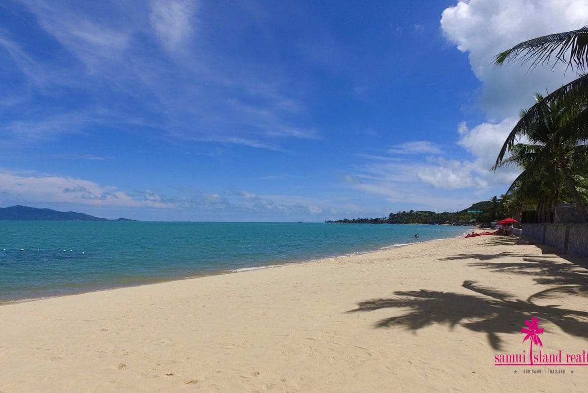 Koh Samui Beachfront Land For Sale Maenam Sandy Beach