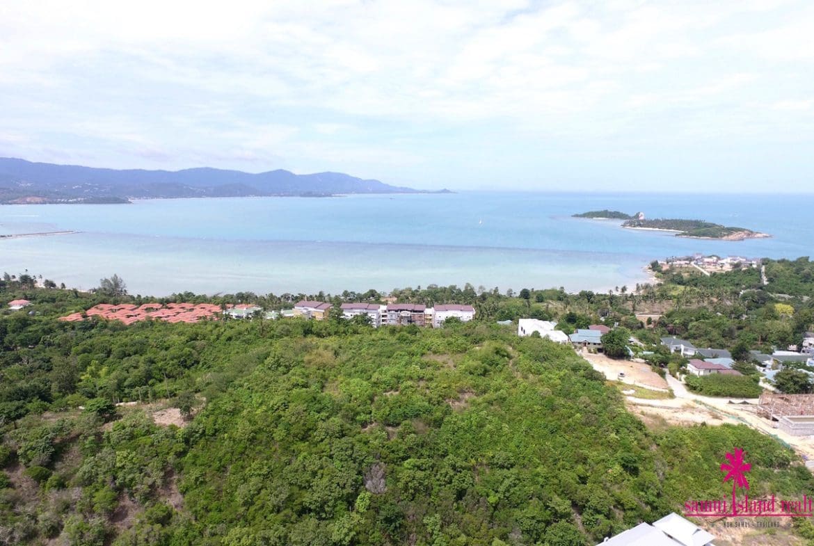Panoramic Sea View Land For Sale Koh Samui View To Plai Laem Bay