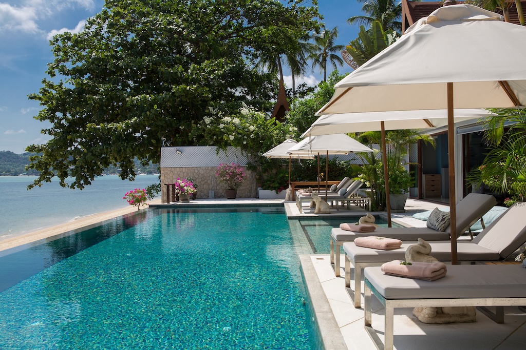 Baan Capo For Rent Koh Samui Poolside Sun Loungers