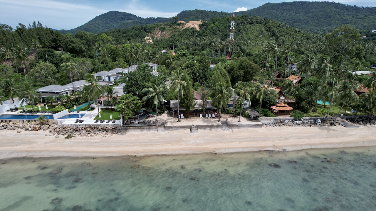 Beachfront Land For Sale In Ko Samui Aerial