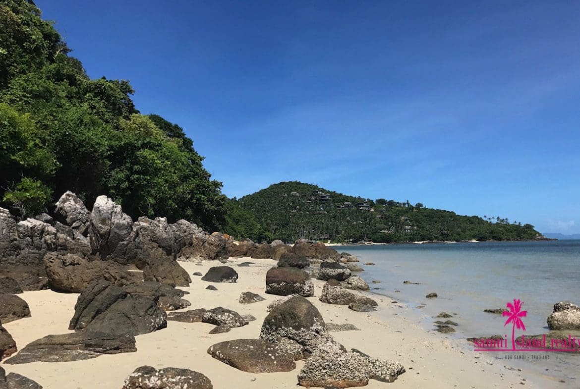 Beachfront Development Land For Sale At Koh Samui Rock Formations