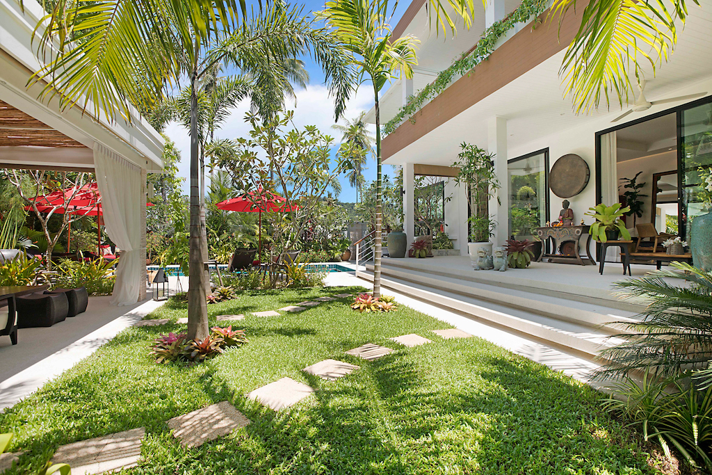Beachside Pool Villa For Sale Koh Samui Landscaped Gardens