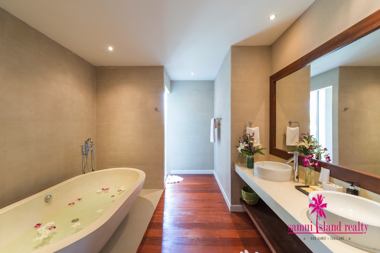 Bophut 4 Bedroom Sea View Villa For Sale Bathtub
