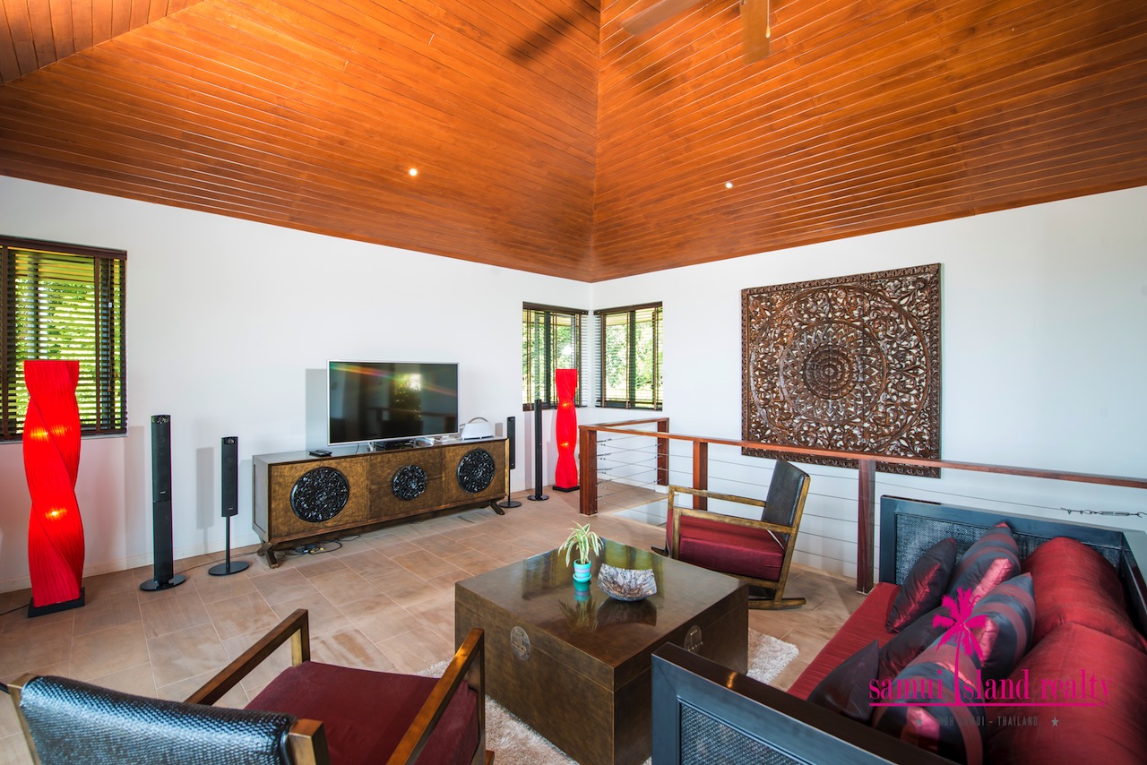 Bophut 4 Bedroom Sea View Villa For Sale Lounge