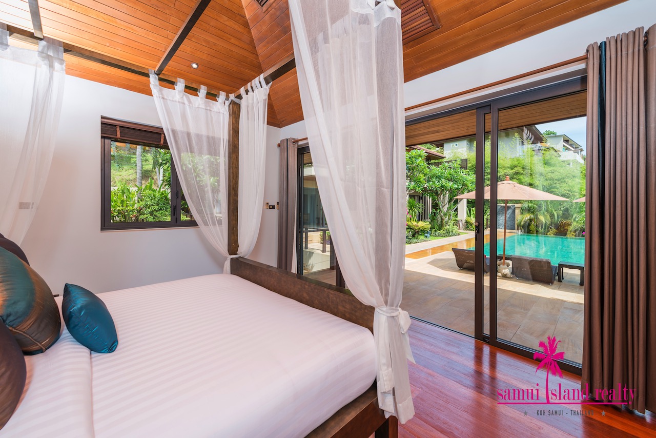 Bophut 4 Bedroom Sea View Villa For Sale Master Bedroom