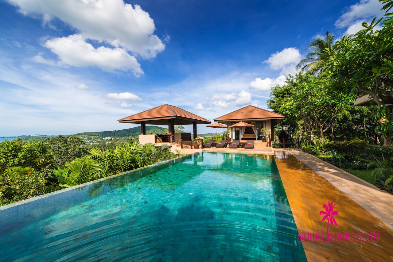 Bophut 4 Bedroom Sea View Villa For Sale Private Swimming Pool