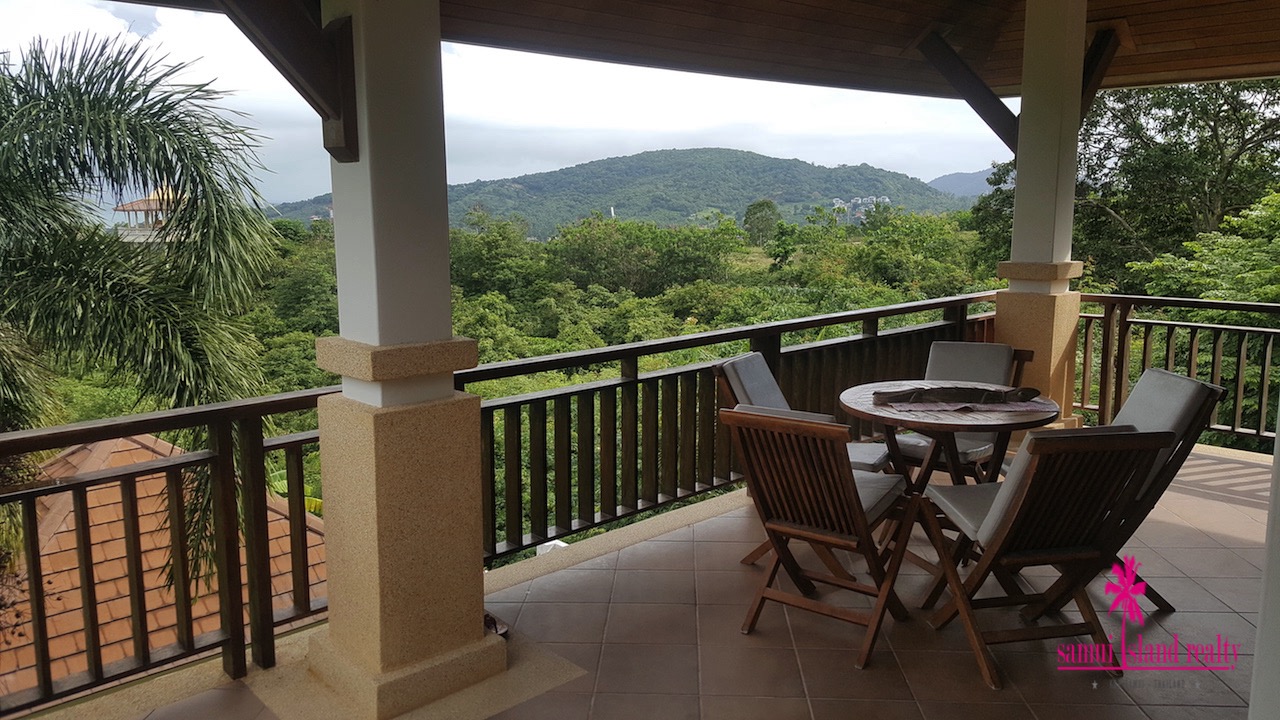 Bophut Hills Villa Ko Samui Bedroom Balcony