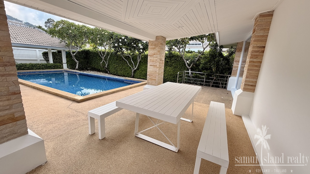 Bophut Private Pool Villa For Sale Koh Samui Covered Terrace