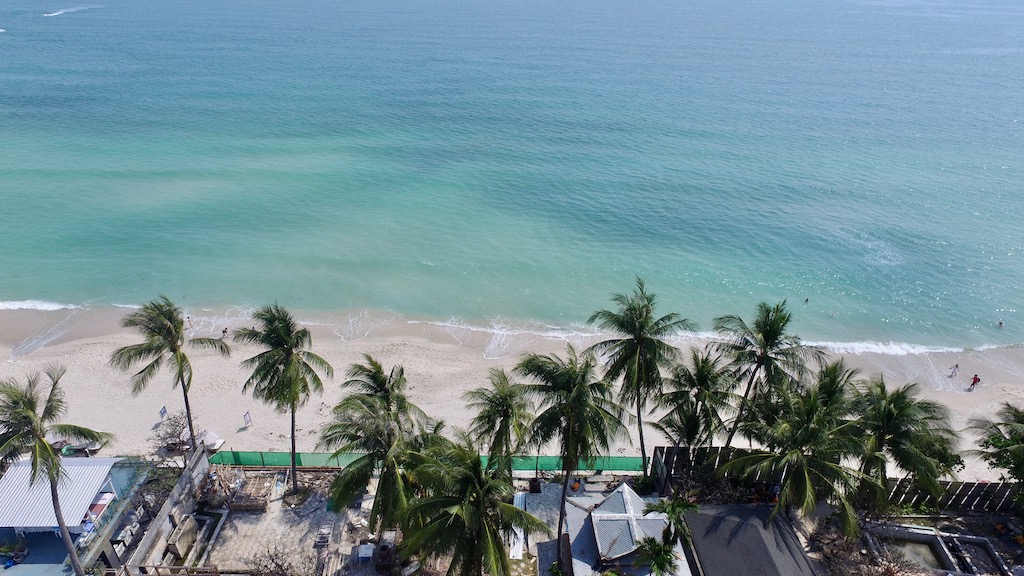 Chaweng Beachfront Land For Sale Ko Samui Palm Fringed Beachfront