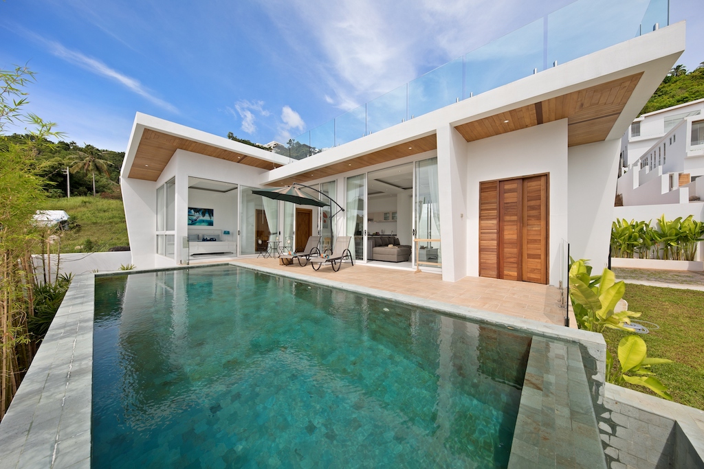 Chaweng Modern Sea View Villa For sale Exterior