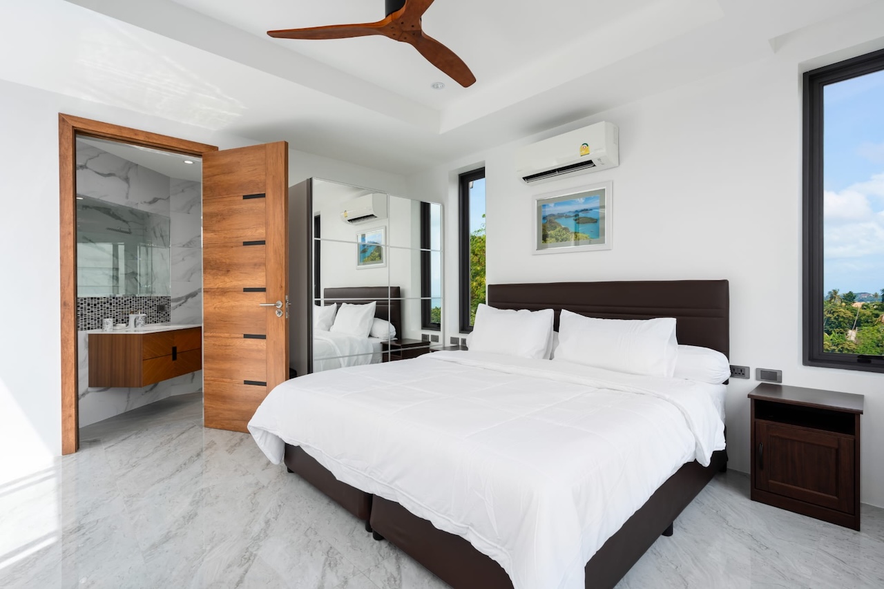Chaweng Noi Sea View Villas Ko Samui Bedroom