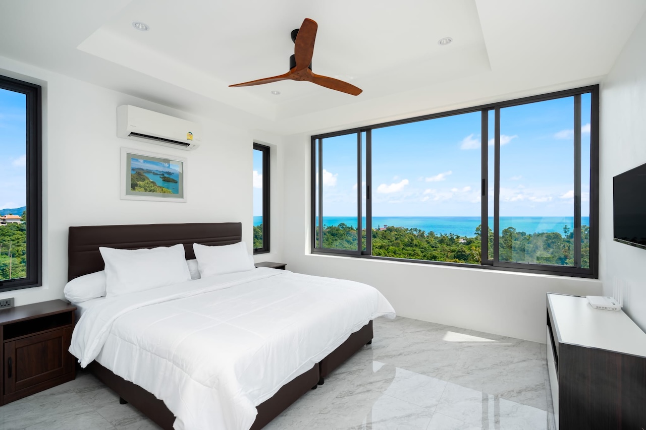 Chaweng Noi Sea View Villas Ko Samui Bedroom