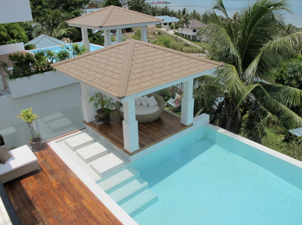 Contemporary Luxury Sea View Villa Ko Samui Poolside Sale
