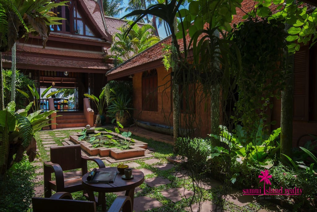Five Islands Beachfront Villa Ko Samui Courtyard