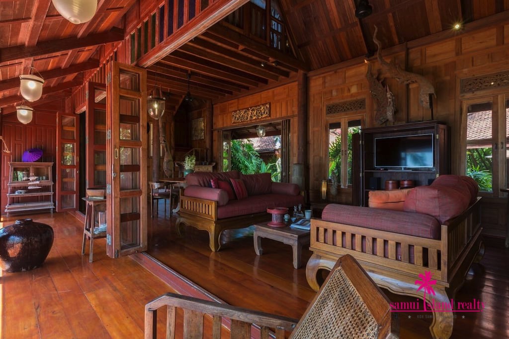Five Islands Beachfront Villa Ko Samui Living Terrace