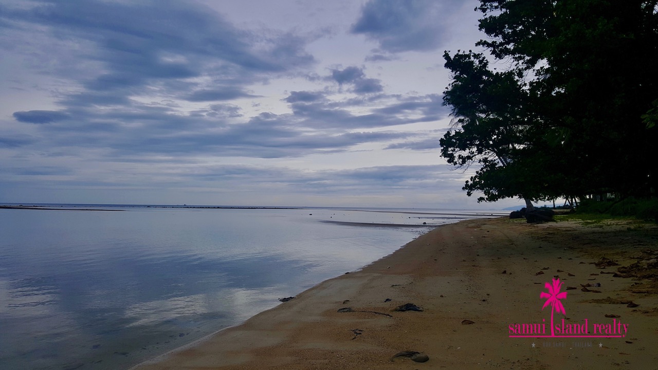 Hua Thanon Beachfront Land For Sale Samui Clear Waters