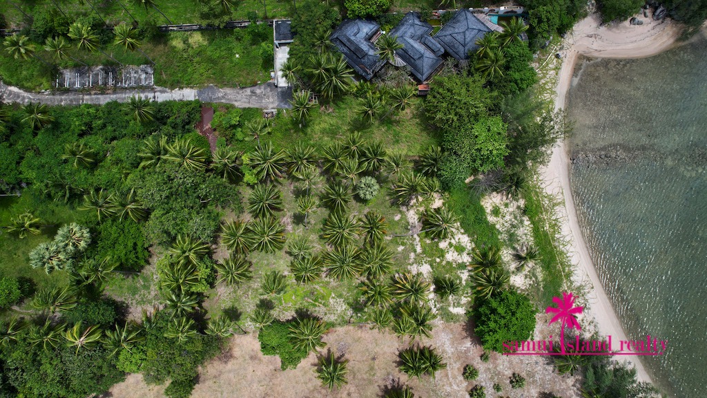 Koh Samui Beach Land Aerial