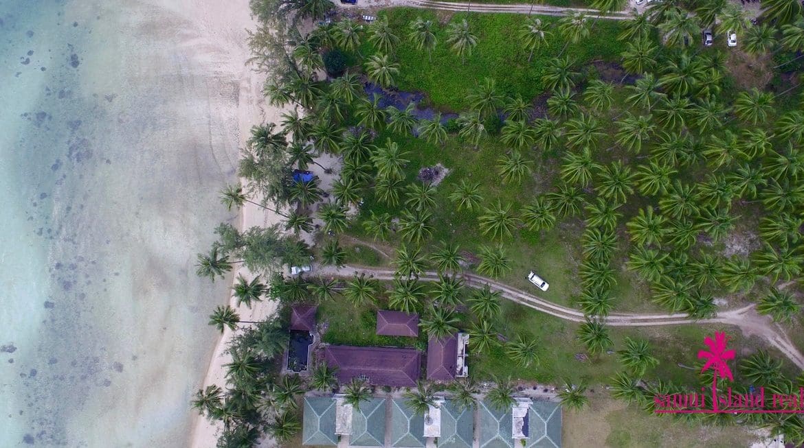 Koh Samui Beachfront Land Baan Makham Aerial