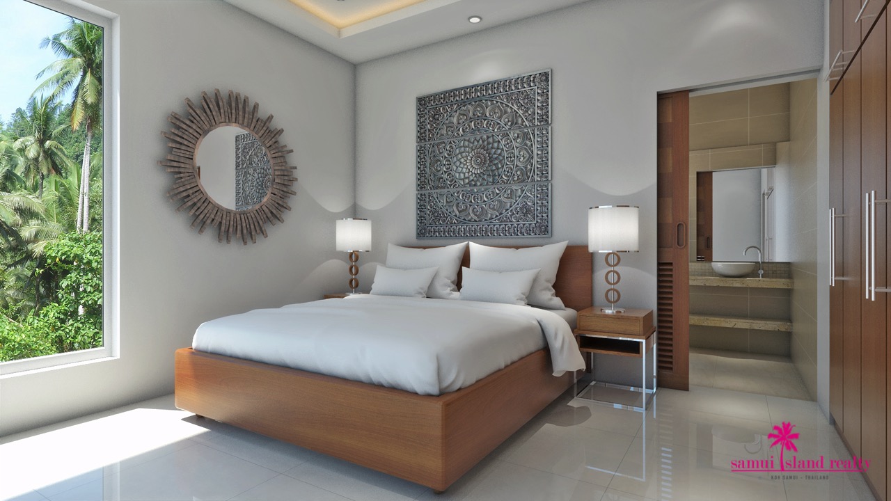 Koh Samui Sea View 2 Bedroom Villas For Sale Master Bedroom