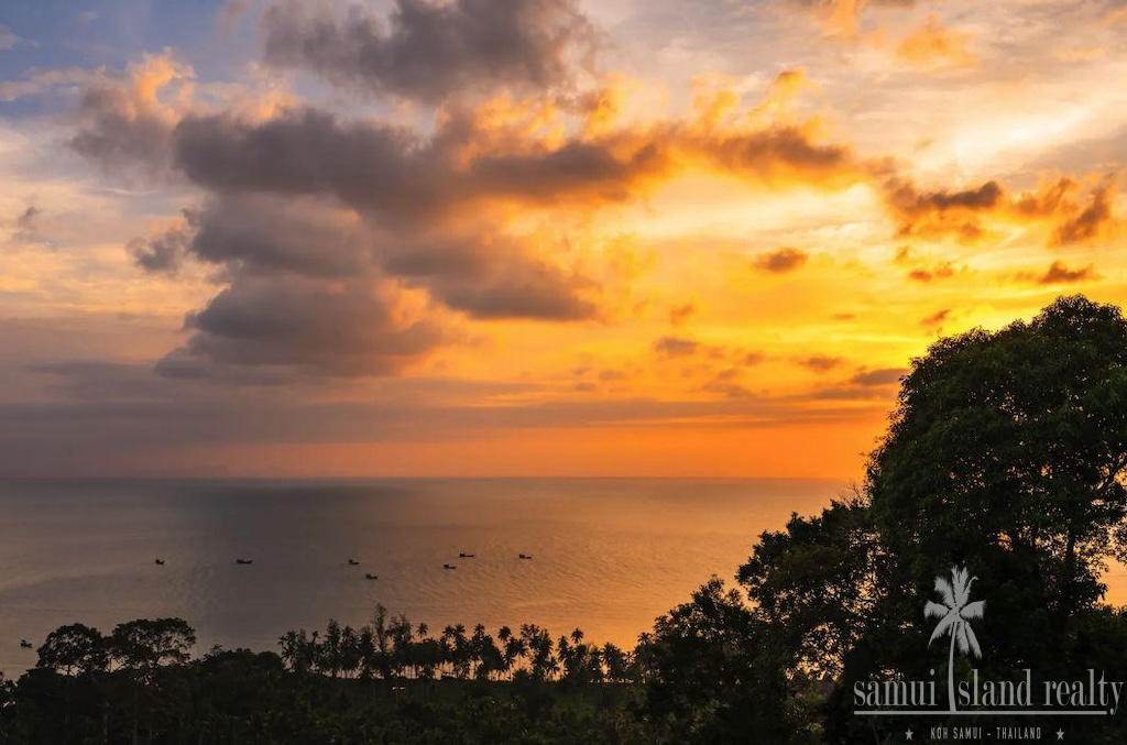 Laem Yai Sea View Villa Samui Sunset