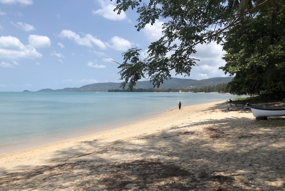 Lipa Noi Beachfront Land For Sale Koh Samui Sweeping Bay