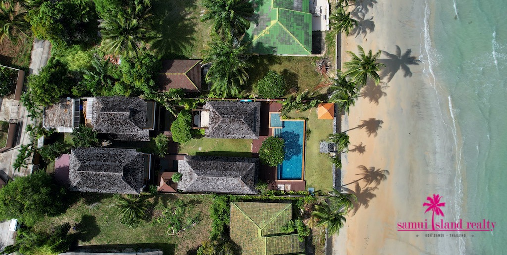 Lipa Noi Beach Villa For Sale Koh Samui Aerial Image