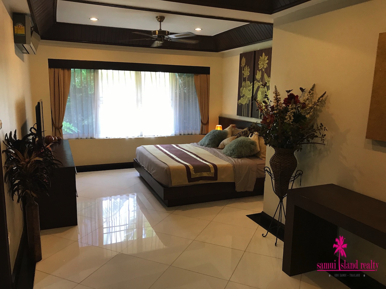 Luxury Town House Property Ko Samui Master Bedroom