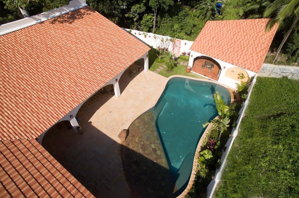 Maenam Pool Villa Ko Samui Pool Aerial
