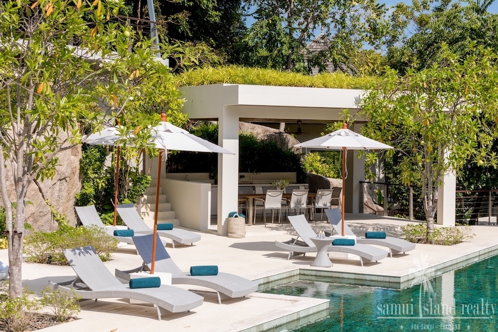 Oriental Luxury Sea View Villa Ko Samui Sun Terrace