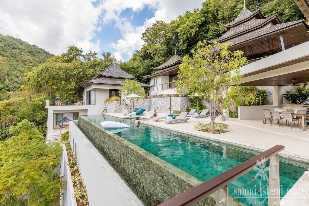 Oriental Luxury Sea View Villa Ko Samui Pool