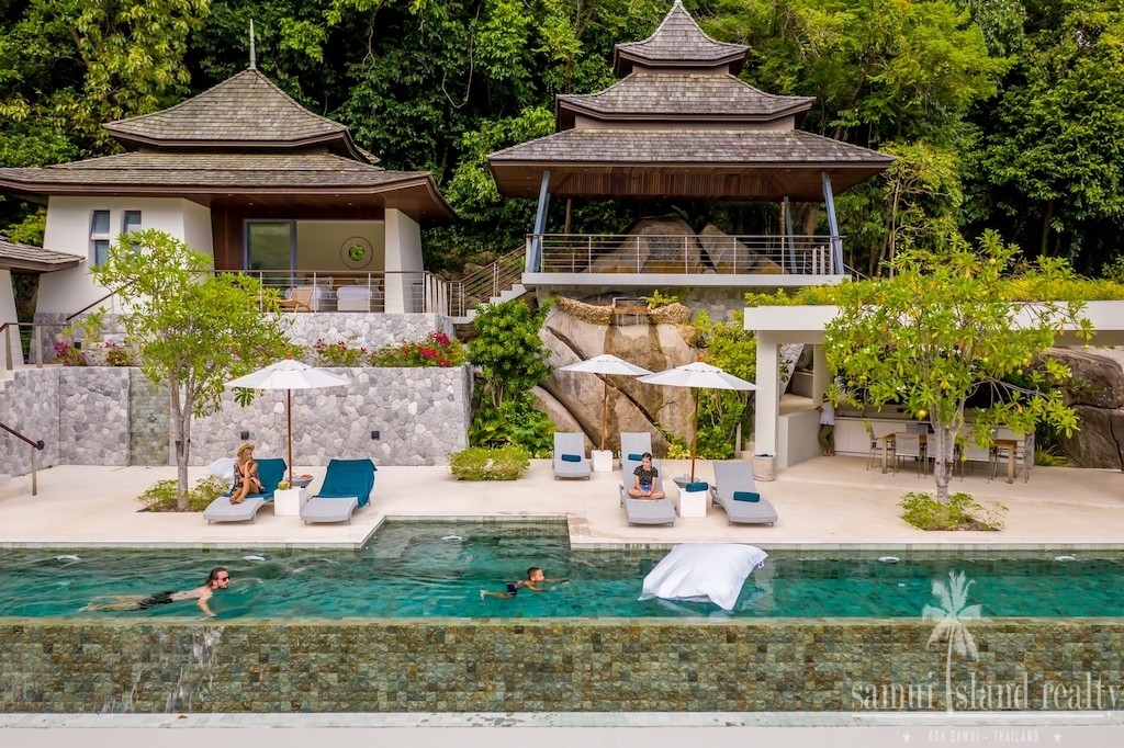 Oriental Luxury Sea View Villa Ko Samui Pool