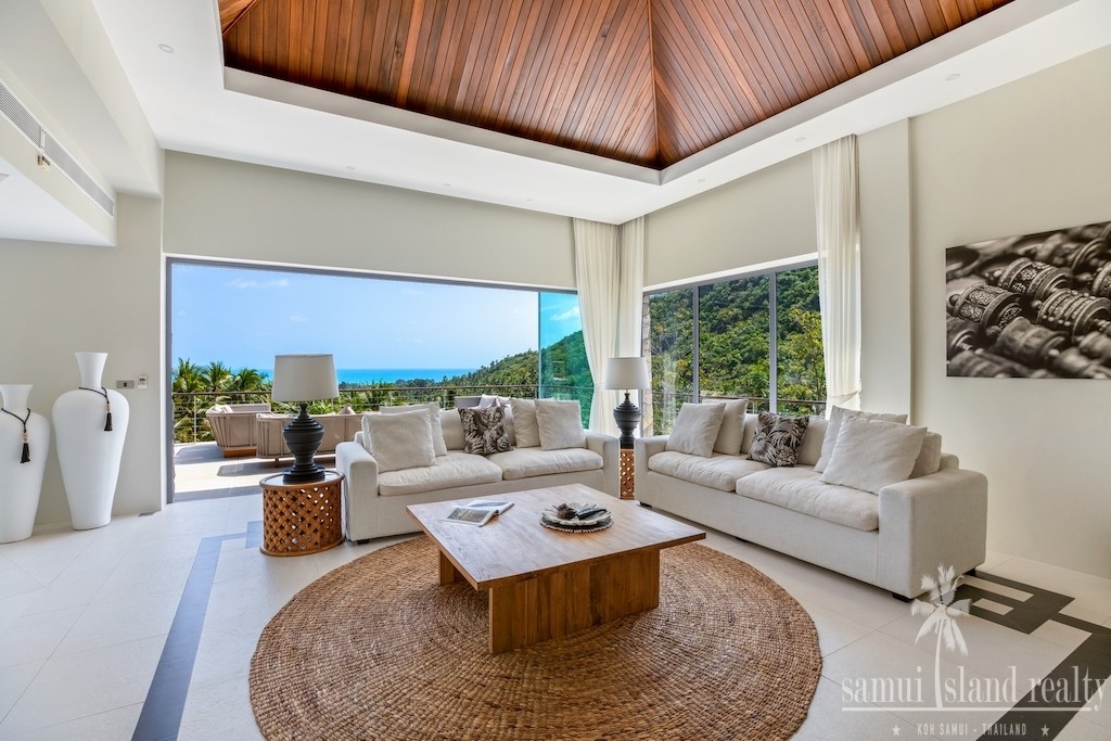 Oriental Luxury Sea View Villa Ko Samui Lounge