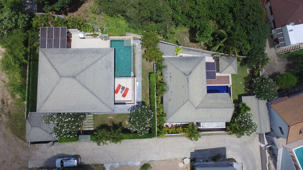 Plai Laem Sea View Pool Villa For Sale Aerial