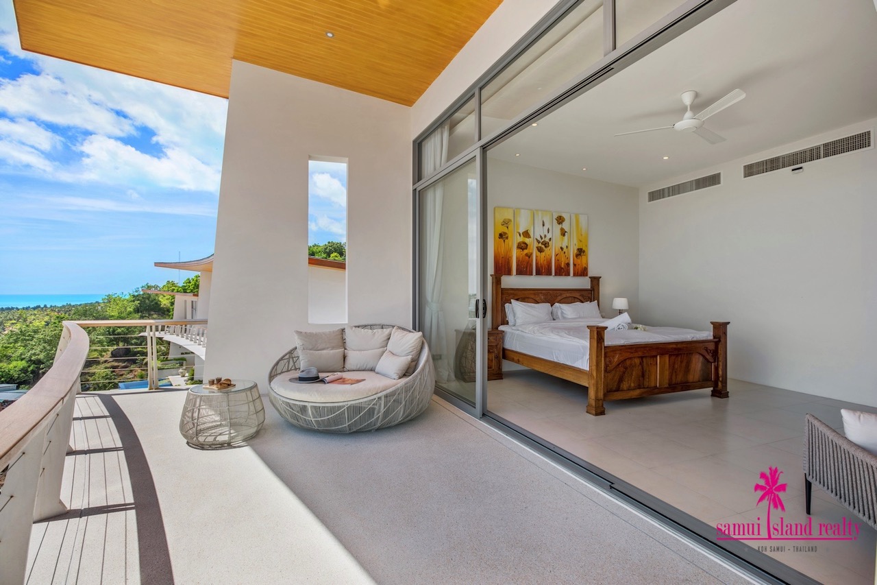 Plai Laem Sea View Villa For Sale Koh Samui Bedroom