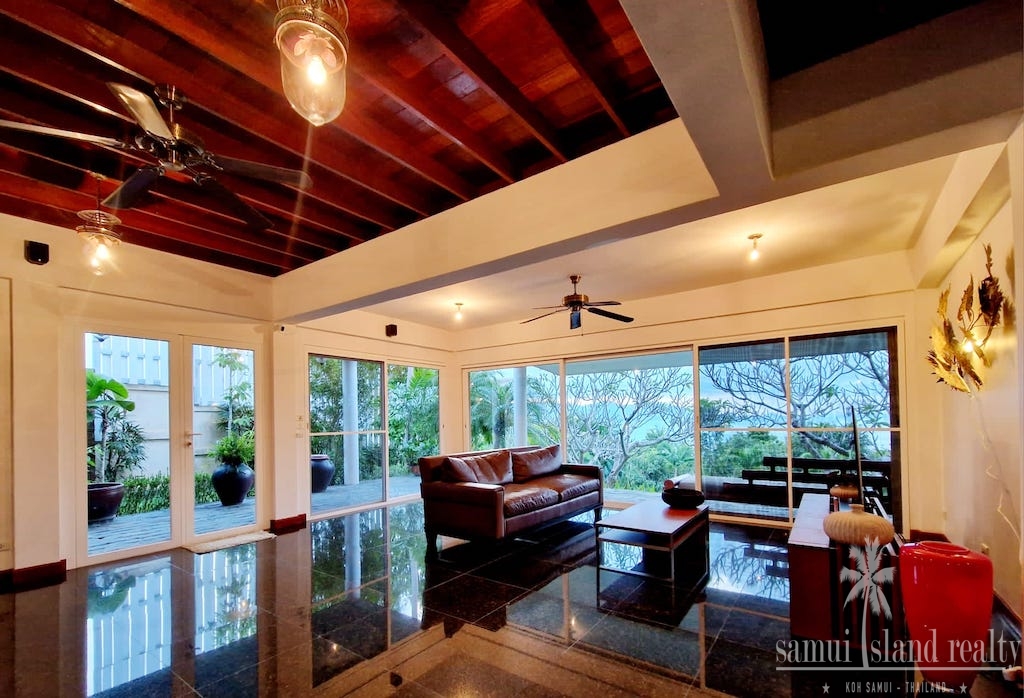 Plai Laem Sunset Villa For Sale Koh Samui Living Area