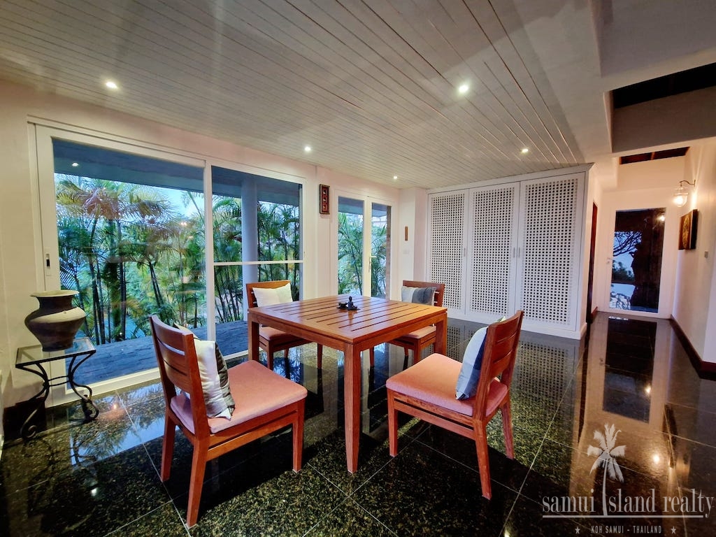 Plai Laem Sunset Villa For Sale Koh Samui Dining
