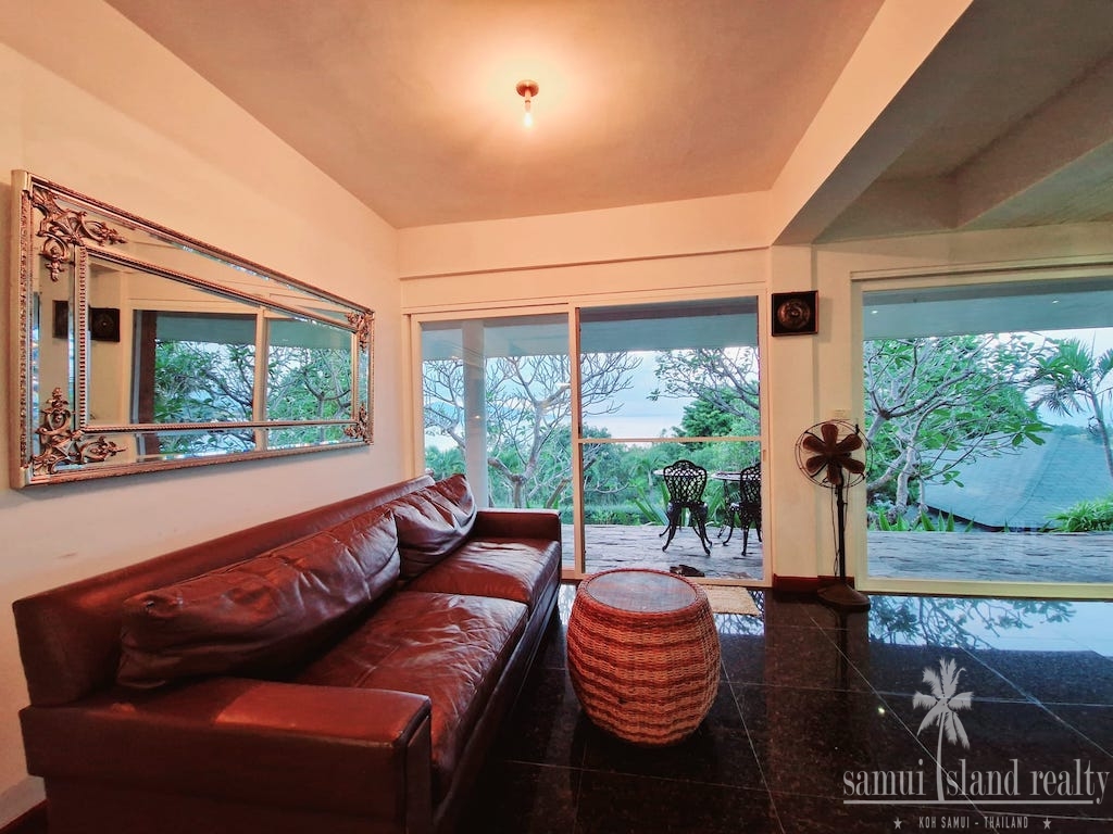 Plai Laem Sunset Villa For Sale Koh Samui Sofa