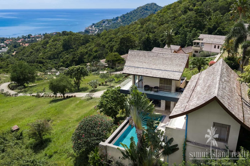 Rockwater Sea View Villa For Sale In Koh Samui Aerial